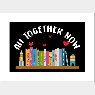 All Together Now Summer Reading 2023 Library Books Lover Posters and Art